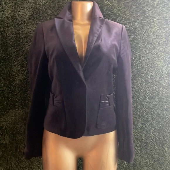 Apostrophe velvet blazer